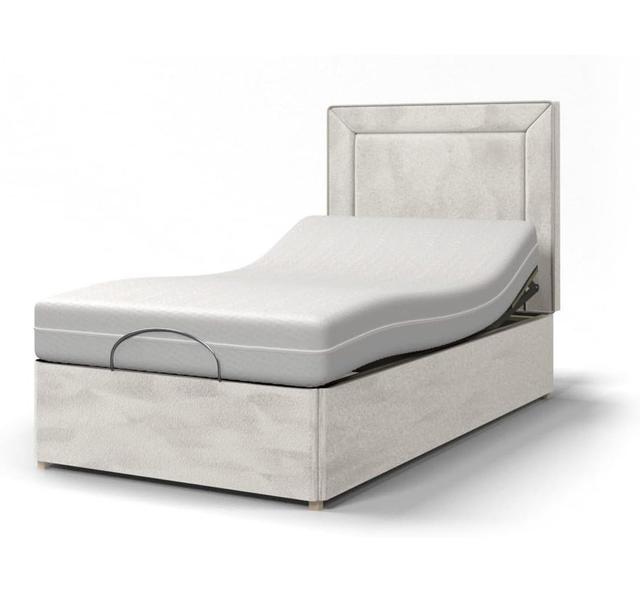 Majestic Upholstered Bed with Mattress Back Care Beds Colour: Ivory, Size: Small Double (4') on Productcaster.