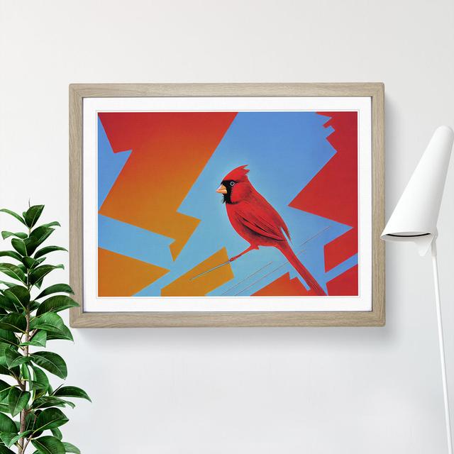 Cardinal Bird Vol.3 - Single Picture Frame Print The Seasonal Aisle Frame Colour: Oak Framed, Size: 25cm H x 34cm W x 2cm D on Productcaster.