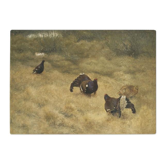 Black Grouse by Bruno Liljefors Chopping Board East Urban Home Size: 0.4cm H x 20cm W x 29cm L on Productcaster.