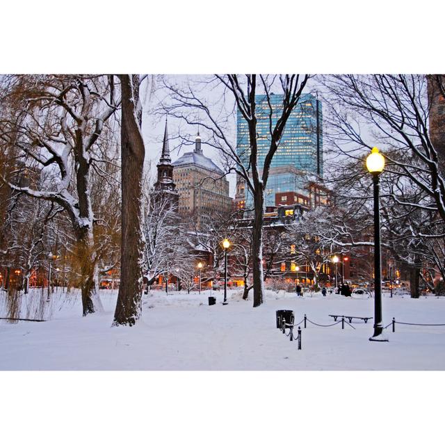 Boston Winter by Coleong - Wrapped Canvas Photograph 17 Stories Size: 61cm H x 91cm W x 3.8cm D on Productcaster.