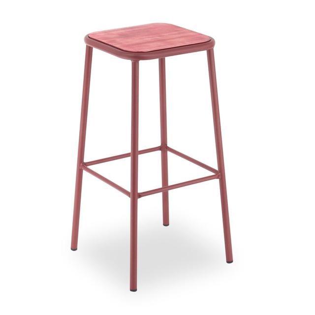 Wordsworth Bar Stool Dakota Fields Colour: Bordeaux on Productcaster.