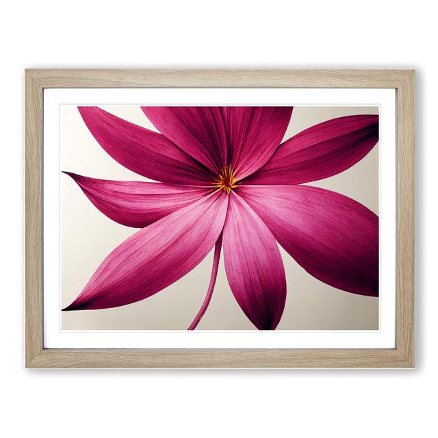 XH1022-6821X Peaceful Flower - Picture Frame Print ClassicLiving Frame Colour: Beige, Size: 46cm H x 64cm W x 2cm D on Productcaster.