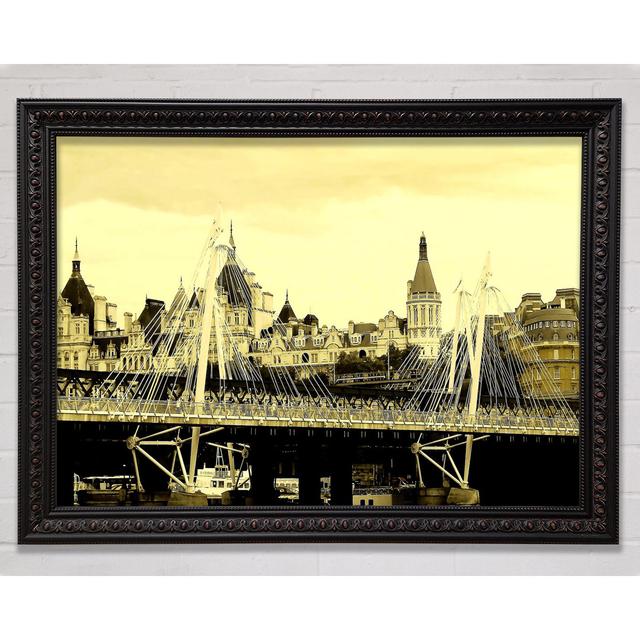 Tower Bridge London Sepia - Print Bright Star Size: 42cm H x 59.7cm W x 3cm D on Productcaster.