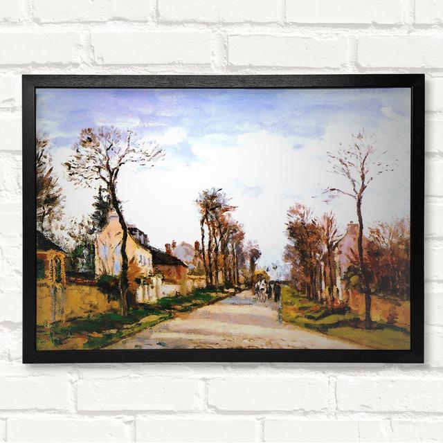 The Versailles Road 2 by Camille Pissarro - Closed Corner Frame Art Prints on Wood ClassicLiving Size: 59.1cm H x 84.1cm W on Productcaster.