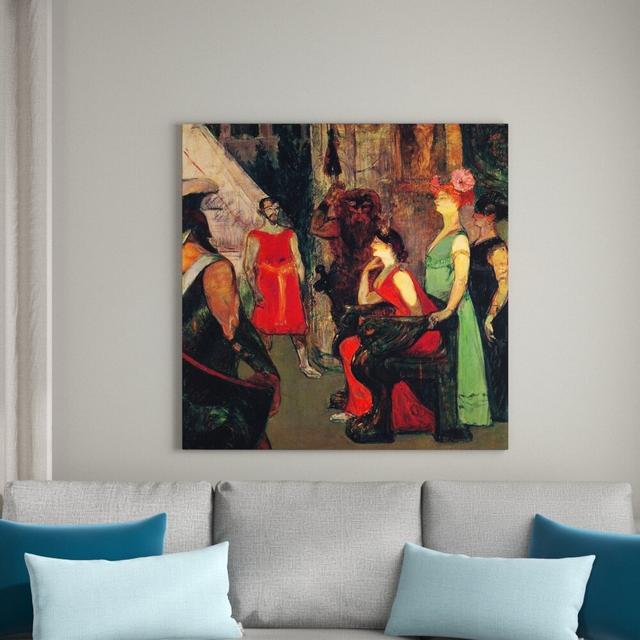 Henri De Toulouse-Lautrec - Wrapped Canvas Print East Urban Home Size: 100cm H x 100cm W x 1.8cm D on Productcaster.