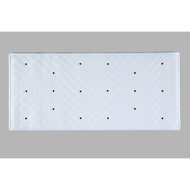 Rectangle Bath Mat Belfry Bathroom Size: 37cm W x 74cm L, Colour: White on Productcaster.