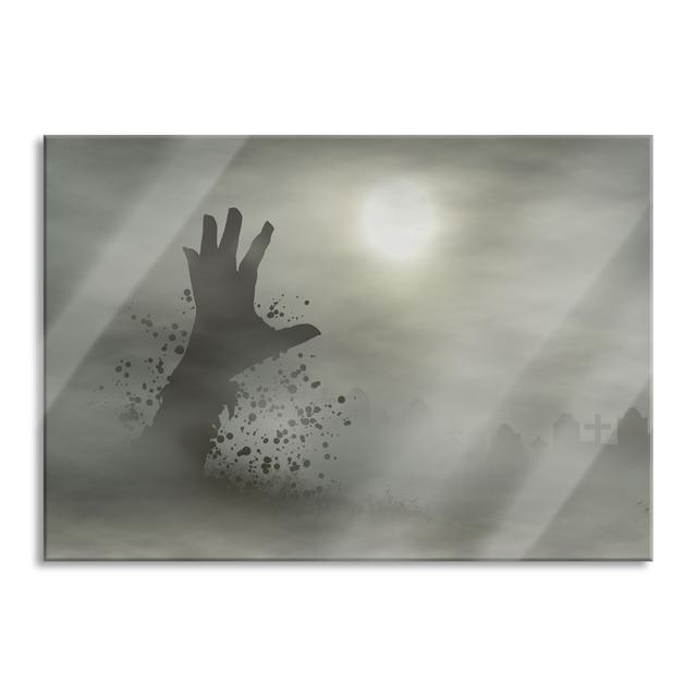 Zombie Awakening - No Frame Print on Glass Ophelia & Co. Size: 70cm H x 100cm W x 0.4cm D on Productcaster.