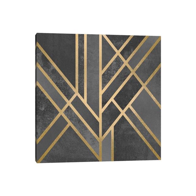 Art Deco Geometry I by Elisabeth Fredriksson - Graphic Art Print on Canvas Ivy Bronx Size: 66.04cm H x 66.04cm W x 1.91cm D, Frame Option: No Frame on Productcaster.