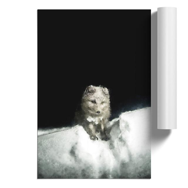 Arctic Snow Fox Vol.2 - No Frame Print East Urban Home Size: 59cm H x 42cm W x 0.1cm D on Productcaster.