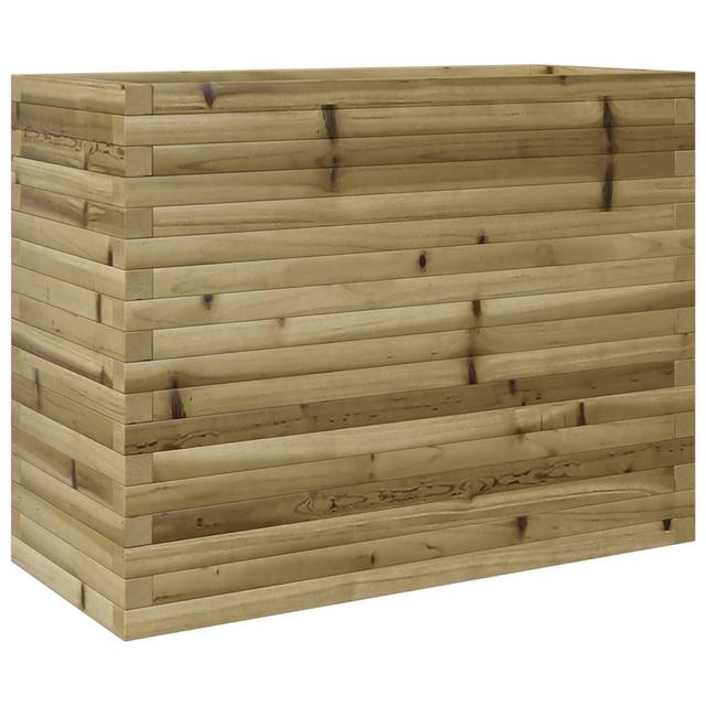 Vidaxl Pflanzkübel Weiß 90X60x46 Cm Massivholz Kiefer DEvidaxl Größe: 68.5 cm H x 90 cm B x 40 cm T, Farbe: Natürliches Imprägniertes on Productcaster.