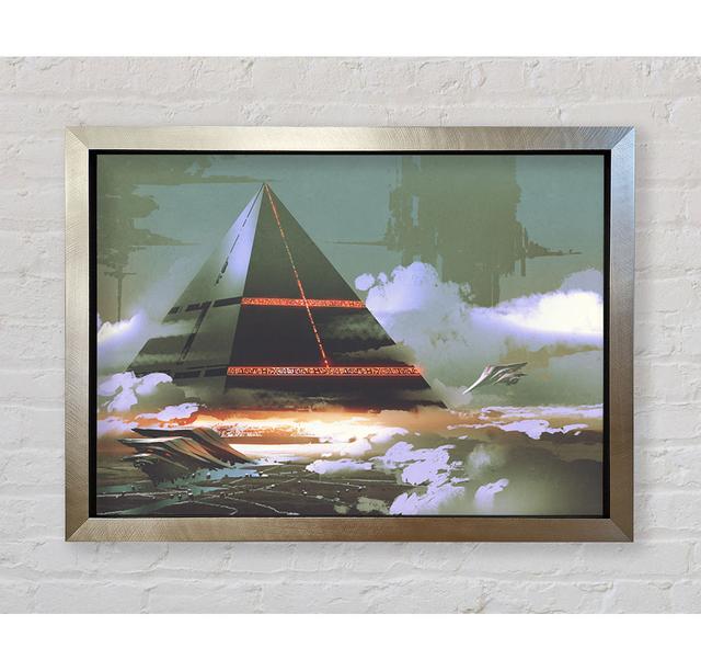 Pyramid From Another Realm - Single Picture Frame Art Prints Bright Star Size: 100cm H x 141.4cm W x 3.4cm D on Productcaster.