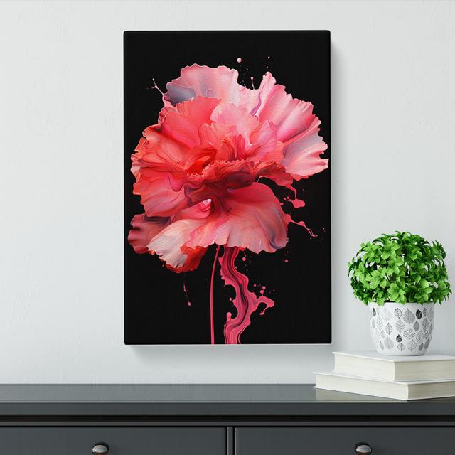 Carnation Flower Abstract No.3 - No Frame Print 17 Stories Size: 60cm H x 40cm W x 3cm D on Productcaster.