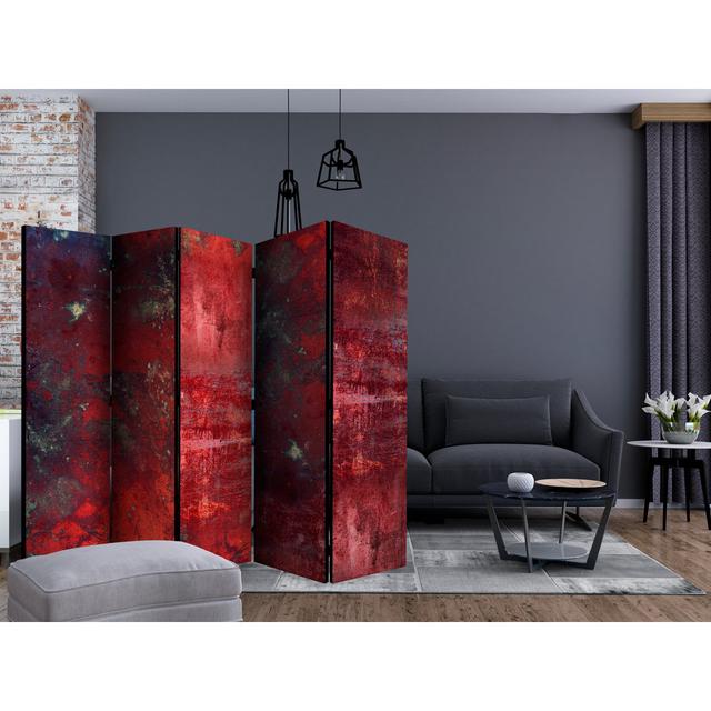 225cm W x 172cm H 5 - Panel Wood Folding Room Divider East Urban Home on Productcaster.