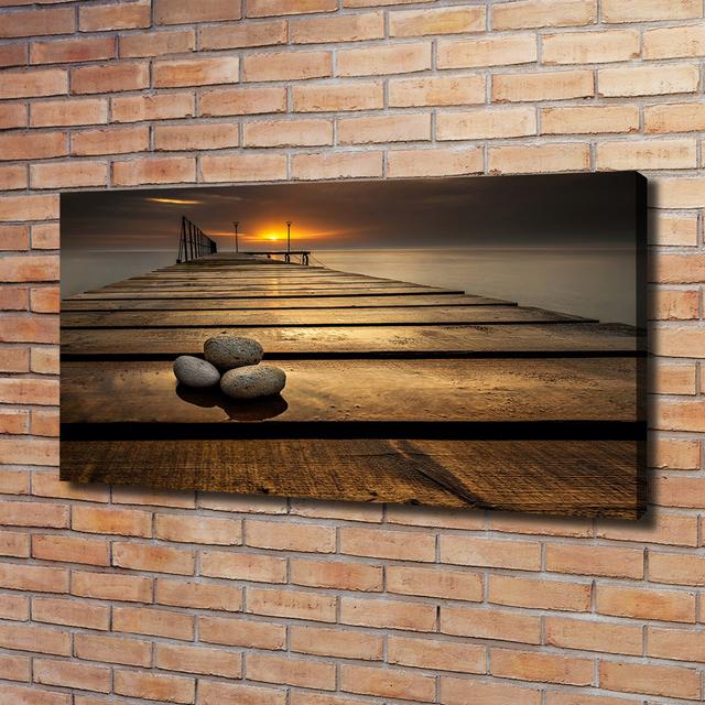 Canvas Print - Wall Art - Prints On Canvas - 120X60 Image Picture Theme: Wooden Pier Highland Dunes on Productcaster.