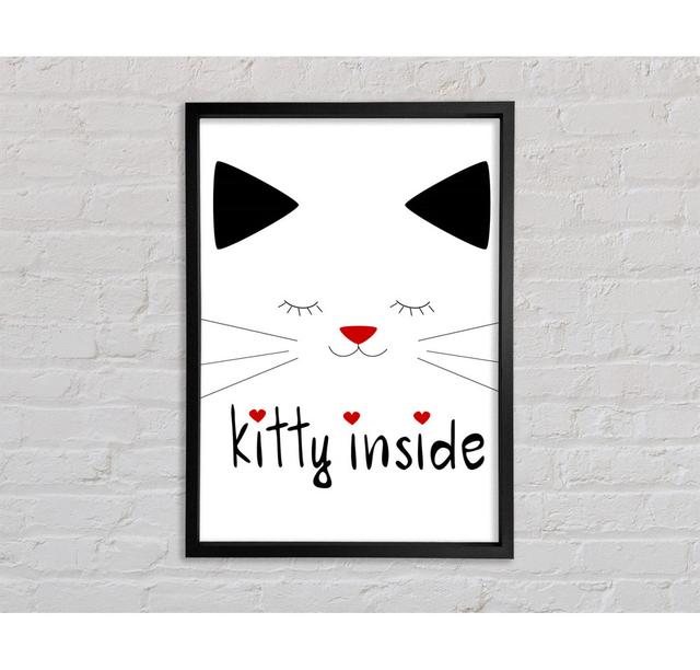 Kitty Inside - Single Picture Frame Art Prints on Canvas Bright Star Size: 141.4cm H x 100cm W x 3.3cm D on Productcaster.