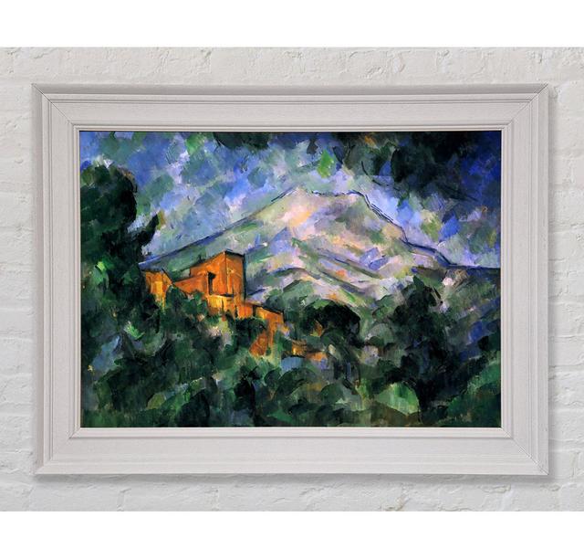 Cezanne St Victoire and Chateau Noir Framed Print Union Rustic Size: 29.7cm H x 42cm W x 8cm D, Format: White Framed Paper on Productcaster.