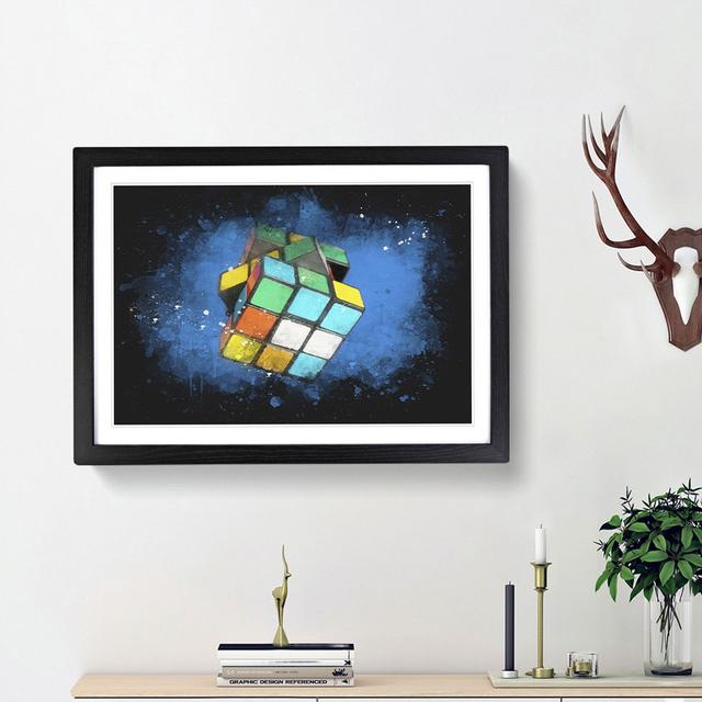 The Rubik Cube - Picture Frame Graphic Art Print East Urban Home Size: 24cm H x 33cm W x 2cm D, Frame Option: Black Framed on Productcaster.