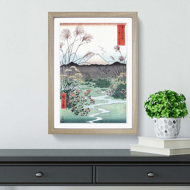 The Otsuki Plain in Kai Province by Utagawa Hiroshige - Picture Frame Painting Print East Urban Home Size: 48cm H x 36cm W x 2cm D, Frame Option: Oak on Productcaster.