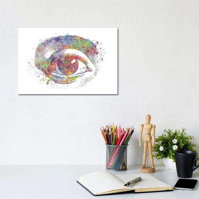 Eye by Genefy Art - Wrapped Canvas Print Metro Lane Size: 20.32cm H x 30.48cm W x 1.91cm D on Productcaster.