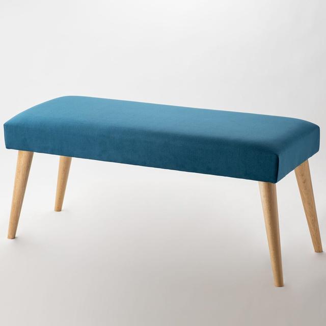 Sigourney Upholstered Bench Hykkon Size: 45cm H x 160cm W x 35cm D, Colour: Turquoise on Productcaster.