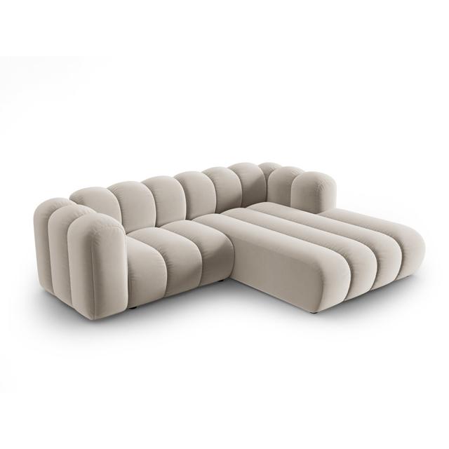 Ecksofa Beaudreult Brayden Studio Ausrichtung: Rechts ausgerichtet, Polsterfarbe: beige on Productcaster.