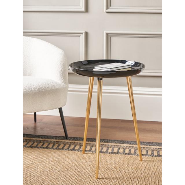 Seline End Table Pacific Lifestyle Table Top Colour: Black on Productcaster.