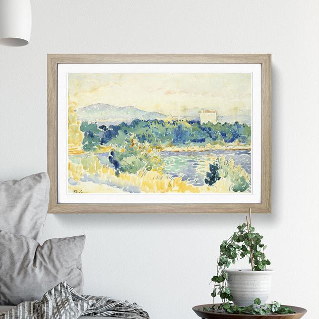 Landscape Vol.4 by Henri-Edmond Cross - Picture Frame Painting East Urban Home Size: 27cm H x 36cm W x 2cm D, Frame Option: Oak Framed on Productcaster.