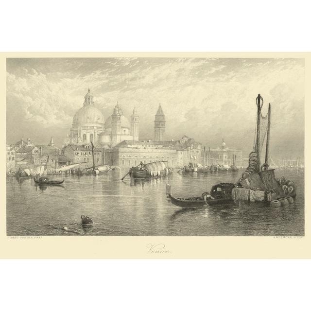 Leinwandbild Vintage Venice von Foster Küstenhaus Größe: 81cm H x 122cm B on Productcaster.