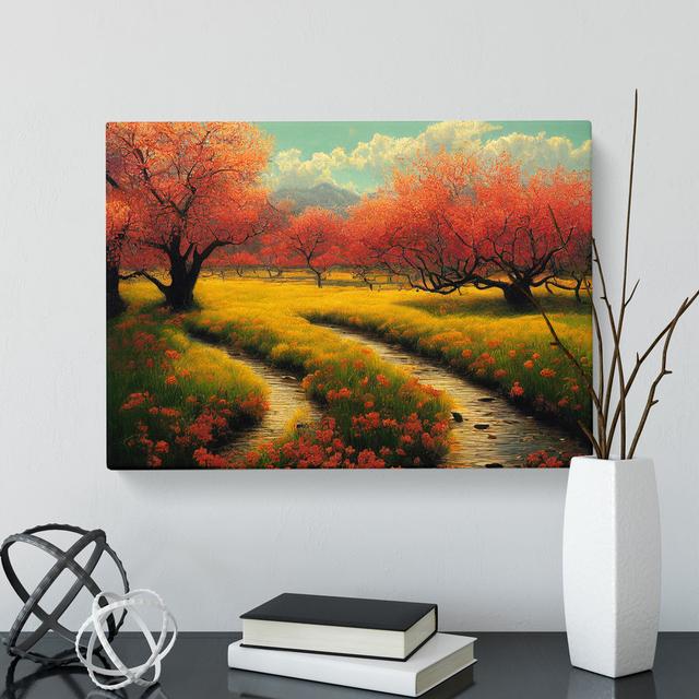 Refined Spring Forest - Wrapped Canvas Graphic Art ClassicLiving on Productcaster.