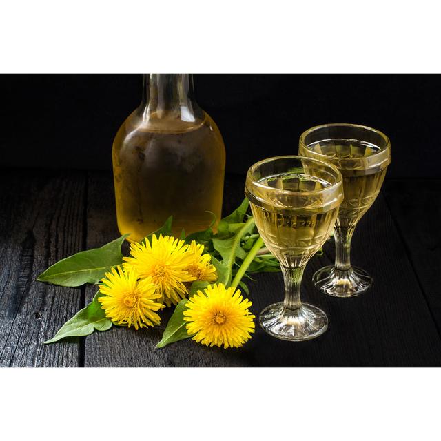 Homemade Dandelion Wine - Wrapped Canvas Print 17 Stories Size: 81cm H x 122cm W on Productcaster.