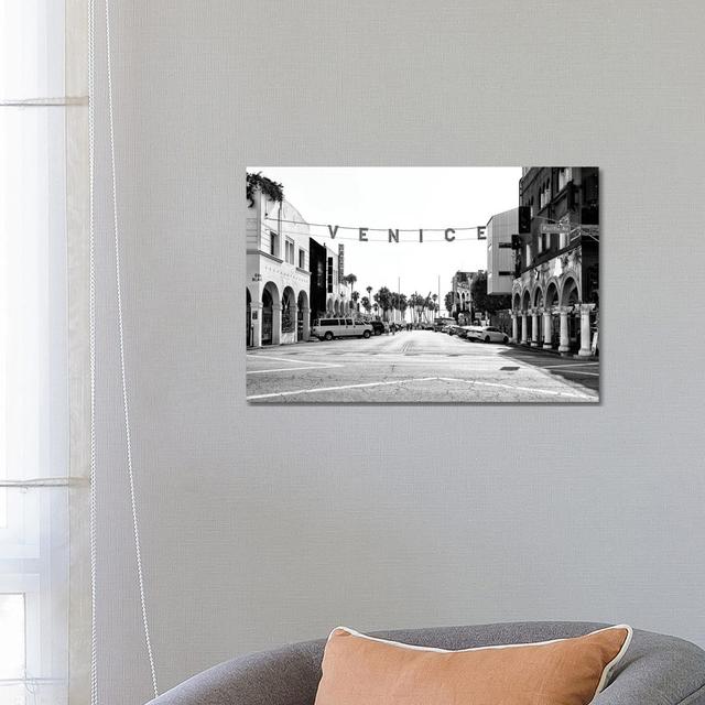 Black California Series - Venice Pacific Avenue - Wrapped Canvas Print Latitude Run Size: 45.72cm H x 66.04cm W x 1.91cm D on Productcaster.