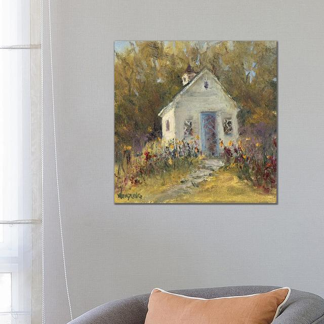 Sweet Cottage III by Marilyn Wendling - Wrapped Canvas Gallery-Wrapped Canvas Giclée ClassicLiving Size: 66.04cm H x 66.04cm W x 1.9cm D on Productcaster.