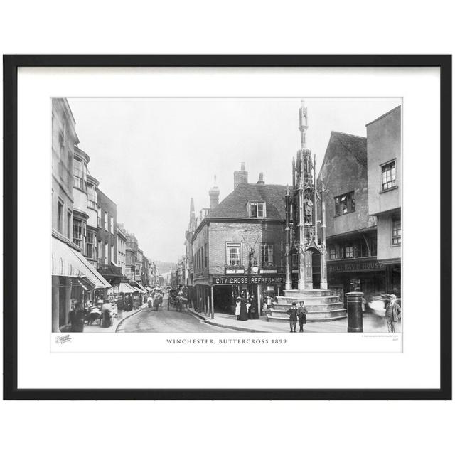 'Winchester, Buttercross 1899' by Francis Frith - Picture Frame Photograph Print on Paper The Francis Frith Collection Size: 45cm H x 60cm W x 2.3cm D on Productcaster.