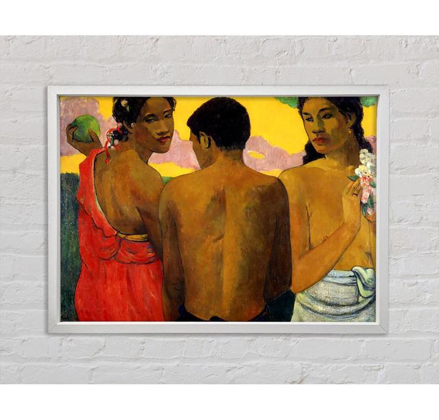 Gauguin Three Tahitians - Single Picture Frame Print Rosalind Wheeler Size: 59.1cm H x 84.1cm W x 3.3cm D, Format: Walnut Framed Canvas on Productcaster.