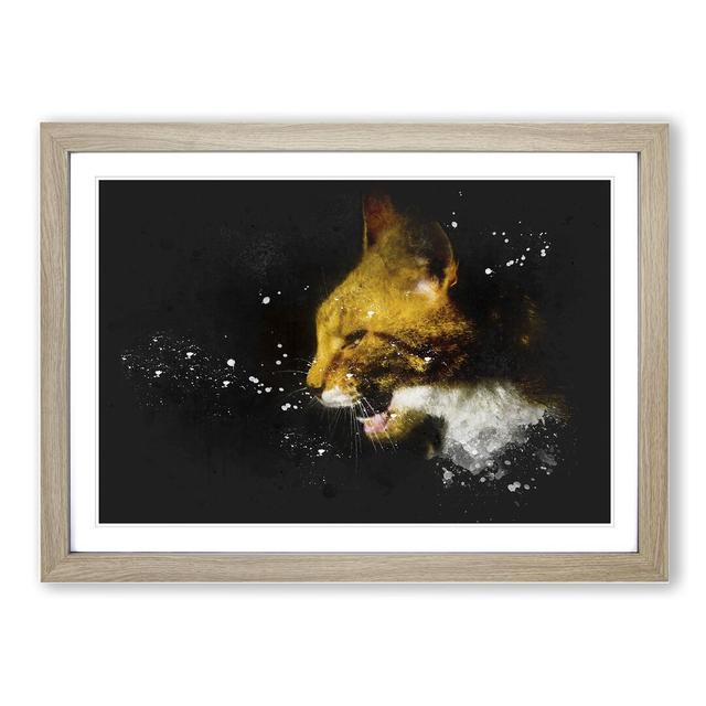 Portrait of a Cat Vol.5 - Picture Frame Graphic Art East Urban Home Frame Option: Oak Framed, Size: 65cm H x 90cm W x 2cm D on Productcaster.