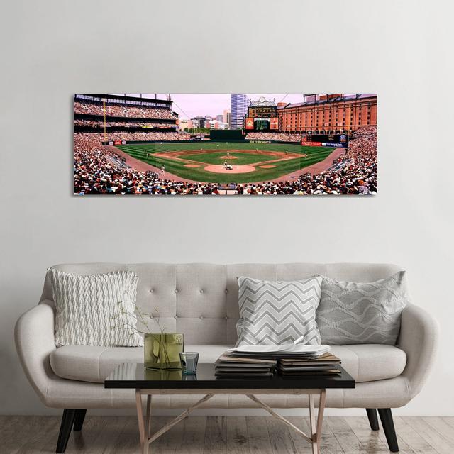 High Angle View Of A Baseball Field, Baltimore, Maryland, USA by Panoramic Images - Panoramic Gallery-Wrapped Canvas Giclée on Canvas Latitude Run For on Productcaster.