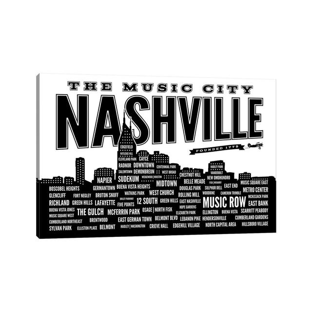 Nashville Neighborhoods-Canvas Happy Larry Size: 20.32cm H x 30.48cm W x 1.91cm D, Format: Wrapped Canvas on Productcaster.