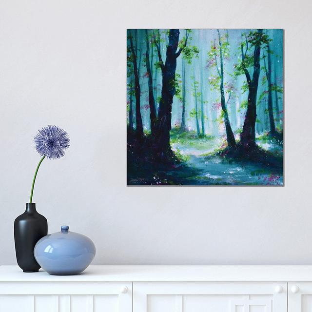 Woodland Morn by Jennifer Taylor - Wrapped Canvas Gallery-Wrapped Canvas Giclée Alpen Home Size: 45.72cm H x 45.72cm W on Productcaster.