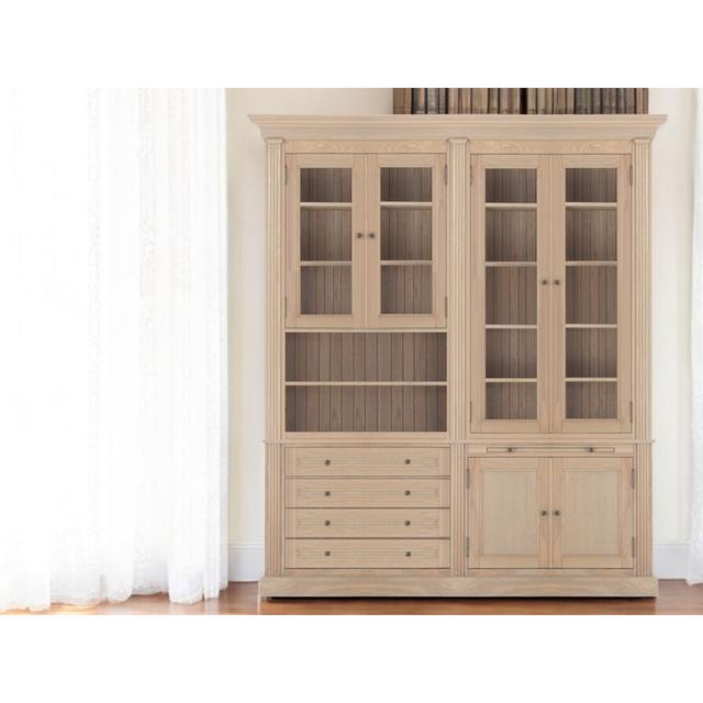 Alvares 94.48cm H x 78.74cm W Library Bookcase Lark Manor on Productcaster.