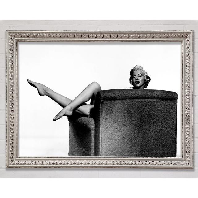 Marilyn Monroe Legs - Single Picture Frame Art Prints Ebern Designs Size: 84.1cm H x 118.9cm W x 3cm D on Productcaster.