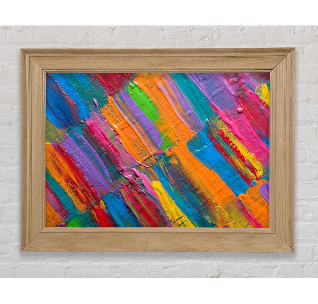 Thick And Runny Brush Strokes - Single Picture Frame Art Prints Bright Star Size: 29.7cm H x 42cm W x 8cm D on Productcaster.