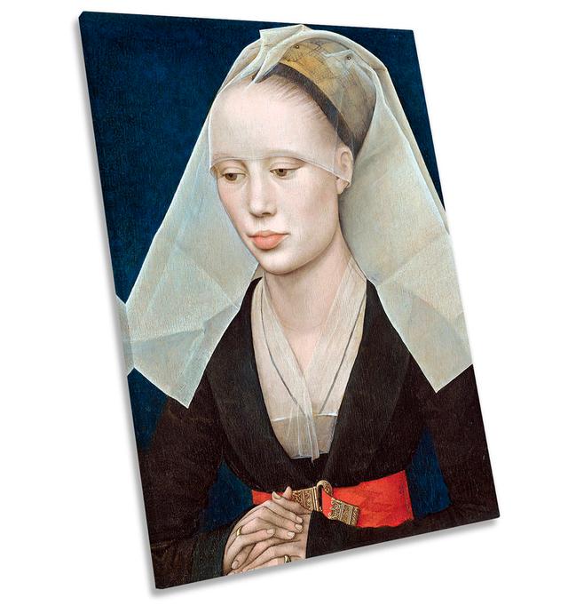 X7465 Portrait Of A Lady Picture by Rogier Van Der Weyden - Wrapped Canvas Painting Marlow Home Co. Size: 76.2cm H x 50.8cm W x 2cm D on Productcaster.