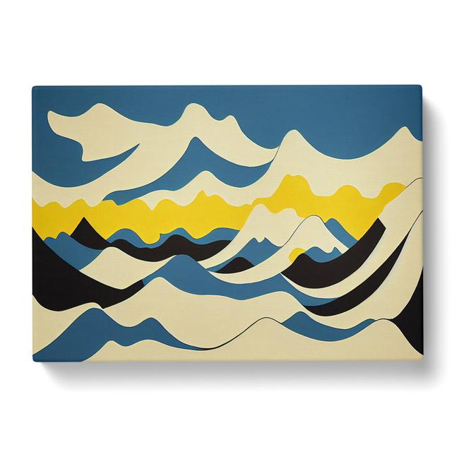 Marvellous Abstract Mountains - Wrapped Canvas Graphic Art Foundstone Size: 35cm H x 50cm W x 3cm D on Productcaster.