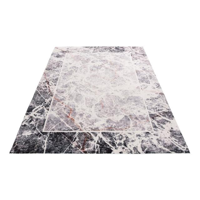 Rodolfo Abstract Hand Woven Grey/Black Area Rug Fairmont Park Rug Size: Rectangle 160 x 230cm on Productcaster.