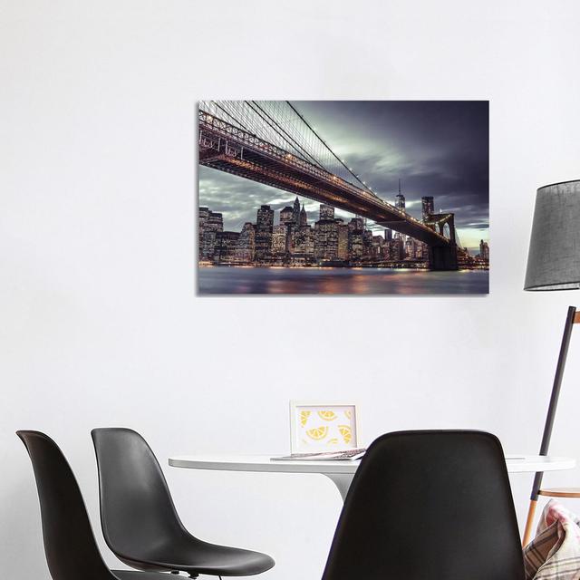 New York VII by Assaf Frank - Wrapped Canvas Print Ebern Designs Size: 66.04cm H x 101.6cm W x 1.91cm D on Productcaster.