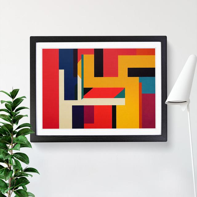 Abstract Bauhaus Vol.2 - Picture Frame Graphic Art Metro Lane Frame Colour: Black Framed, Size: 46cm H x 64cm W x 2cm D on Productcaster.