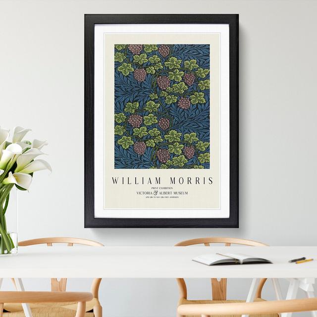 Vine Pattern Vol.2 by William Morris - Picture Frame Art Prints East Urban Home Size: 48cm H x 36cm W x 2cm D, Frame Option: Black on Productcaster.