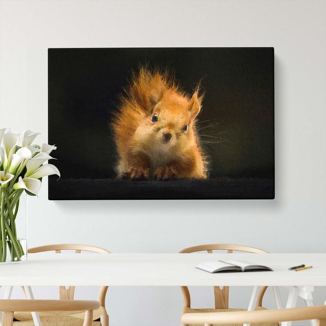 Squirrel - Wrapped Canvas Painting Print East Urban Home Size: 40cm H x 60cm W x 3cm D on Productcaster.