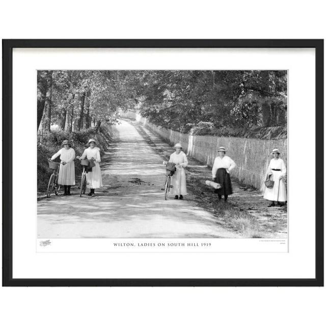 'Wilton, Ladies on South Hill 1919' - Picture Frame Photograph Print on Paper The Francis Frith Collection Size: 60cm H x 80cm W x 2.3cm D on Productcaster.