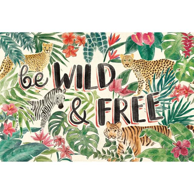 Jungle Vibes I by Janelle Penner - Wrapped Canvas Graphic Art Happy Larry Size: 81cm H x 122cm W on Productcaster.